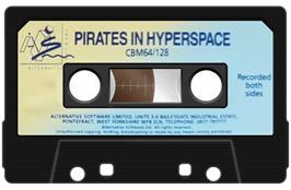 Cartridge artwork for Pirates In Hyperspace on the Commodore 64.