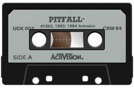 Cartridge artwork for Pitfall 2 - Lost Caverns on the Commodore 64.