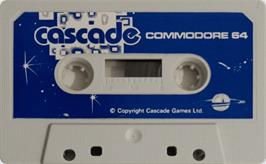 Cartridge artwork for Planets Defender on the Commodore 64.