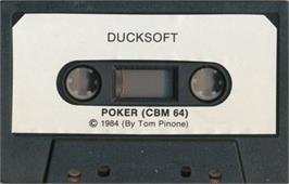 Cartridge artwork for Poker (Street Games) on the Commodore 64.