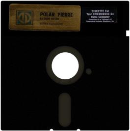 Cartridge artwork for Polar Pierre on the Commodore 64.
