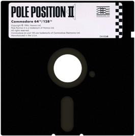 Cartridge artwork for Pole Position 2 on the Commodore 64.