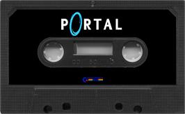 Cartridge artwork for Portal on the Commodore 64.