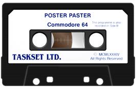 Cartridge artwork for Poster Paster on the Commodore 64.