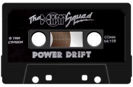 Cartridge artwork for Power Drift on the Commodore 64.