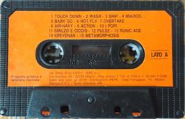 Cartridge artwork for Powertrak on the Commodore 64.