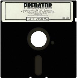Cartridge artwork for Predator on the Commodore 64.