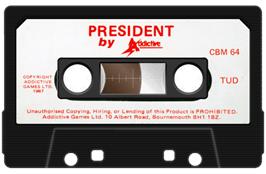 Cartridge artwork for President on the Commodore 64.