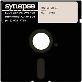Cartridge artwork for Protector 2 on the Commodore 64.
