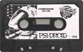 Cartridge artwork for Psi-droid on the Commodore 64.