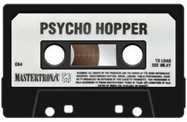 Cartridge artwork for Psycho Hopper on the Commodore 64.