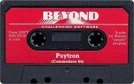 Cartridge artwork for Psytron on the Commodore 64.