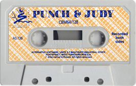 Cartridge artwork for Punch And Judy on the Commodore 64.