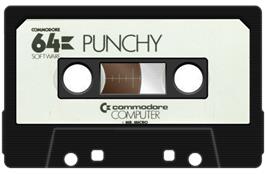 Cartridge artwork for Punchy on the Commodore 64.