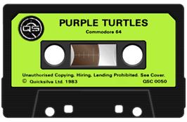 Cartridge artwork for Purple Turtles on the Commodore 64.