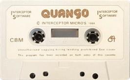 Cartridge artwork for Quango on the Commodore 64.