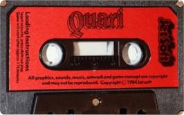 Cartridge artwork for Quari on the Commodore 64.