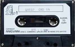 Cartridge artwork for Quest on the Commodore 64.