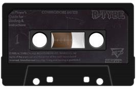 Cartridge artwork for R-type on the Commodore 64.