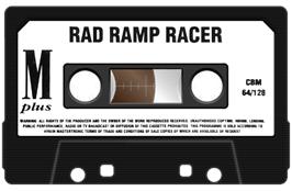 Cartridge artwork for Rad Ramp Racer on the Commodore 64.