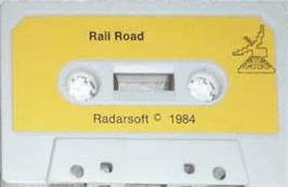 Cartridge artwork for Railroad on the Commodore 64.