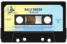 Cartridge artwork for Rally Driver on the Commodore 64.