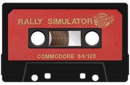 Cartridge artwork for Rally Simulator on the Commodore 64.