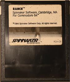 Cartridge artwork for Ranch on the Commodore 64.