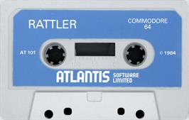 Cartridge artwork for Rattler on the Commodore 64.