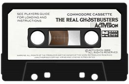 Cartridge artwork for Real Ghostbusters, The on the Commodore 64.