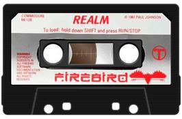 Cartridge artwork for Realm on the Commodore 64.