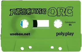 Cartridge artwork for Rescuing Orc on the Commodore 64.