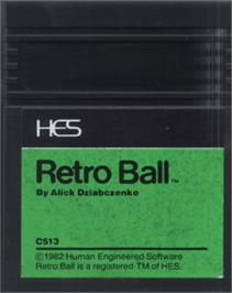 Cartridge artwork for Retro Ball - Hyper Ball on the Commodore 64.