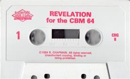 Cartridge artwork for Revelation on the Commodore 64.