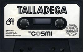 Cartridge artwork for Richard Petty's Talladega on the Commodore 64.