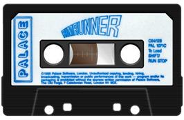 Cartridge artwork for Rimrunner on the Commodore 64.