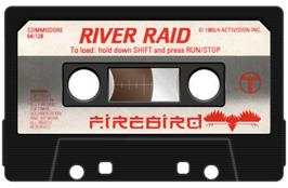 Cartridge artwork for River Raid on the Commodore 64.