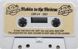Cartridge artwork for Robin To The Rescue on the Commodore 64.