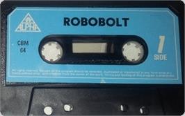 Cartridge artwork for Robobolt on the Commodore 64.