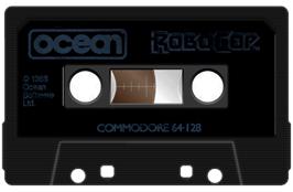 Cartridge artwork for Robocop on the Commodore 64.