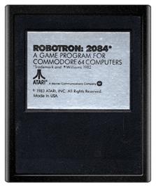 Cartridge artwork for Robotron - 2084 on the Commodore 64.