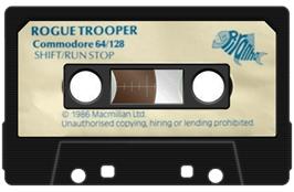 Cartridge artwork for Rogue Trooper on the Commodore 64.