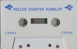 Cartridge artwork for Roller Coaster Rumbler on the Commodore 64.
