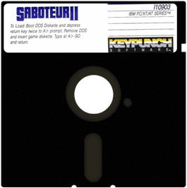 Cartridge artwork for Saboteur 2 on the Commodore 64.