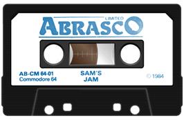 Cartridge artwork for Sam's Jam on the Commodore 64.