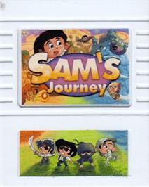 Cartridge artwork for Sam's Journey on the Commodore 64.