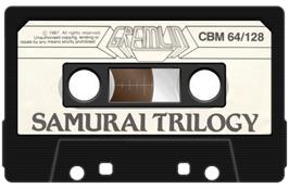 Cartridge artwork for Samurai Trilogy on the Commodore 64.