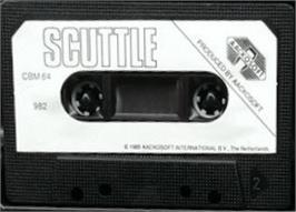 Cartridge artwork for Scuttle on the Commodore 64.