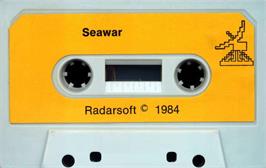 Cartridge artwork for Seawar on the Commodore 64.
