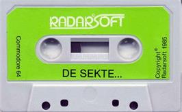 Cartridge artwork for Sekte on the Commodore 64.